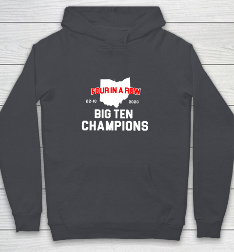 Big Ten Champions Four in a Row 2020 Youth Hoodie 5