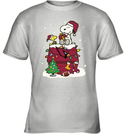 A Happy Christmas With Arizona Cardinals Snoopy Youth T-Shirt
