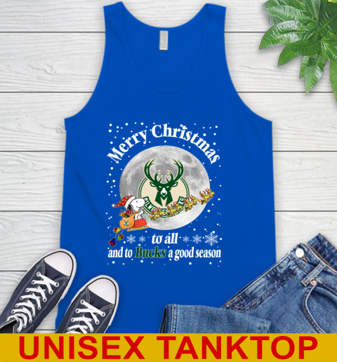 Milwaukee Bucks Merry Christmas To All And To Bucks A Good Season NBA Basketball Sports Tank Top 4