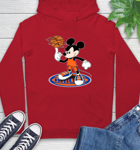 NBA Basketball New York Knicks Cheerful Mickey Disney Shirt Hoodie 11