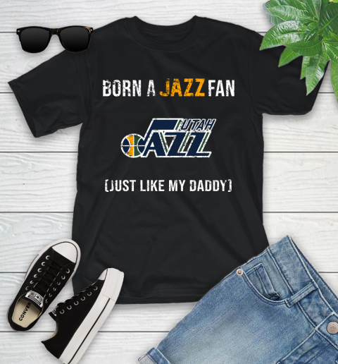 NBA Utah Jazz Loyal Fan Just Like My Daddy Basketball Shirt Youth T-Shirt