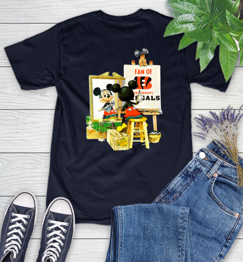 NFL Football Cincinnati Bengals Mickey Drawing Shirt 83
