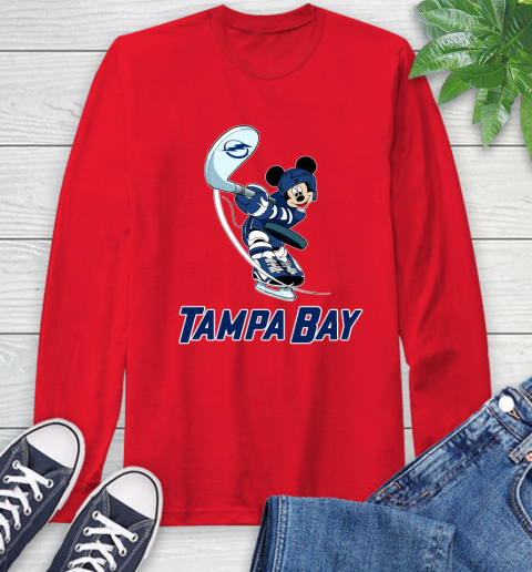 NHL Hockey Tampa Bay Lightning Cheerful Mickey Mouse Shirt Long Sleeve T-Shirt 12 NHL Hockey Tampa Bay Lightning Cheerful Mickey Mouse Shirt Long Sleeve T-Shirt - Image 12