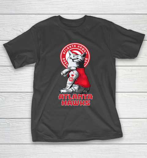NBA Basketball My Cat Loves Atlanta Hawks T-Shirt