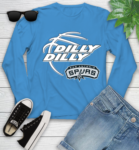 NBA San Antonio Spurs Dilly Dilly Basketball Sports Youth Long Sleeve 7