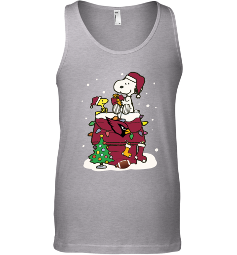 5pzw a happy christmas with arizona cardinals snoopy unisex tank 17 front sport grey