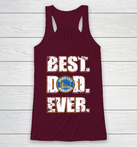 NBA Golden State Warriors Basketball Best Dad Ever Family Shirt Racerback Tank 2