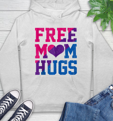 Nurse Shirt Vintage Free Mom Hugs Bisexual Heart LGBT Pride flag Shirt Hoodie