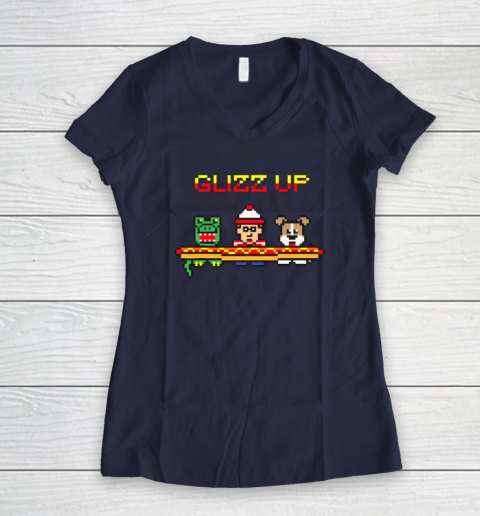 Sir Yacht Glizz Up Women's V-Neck T-Shirt 7