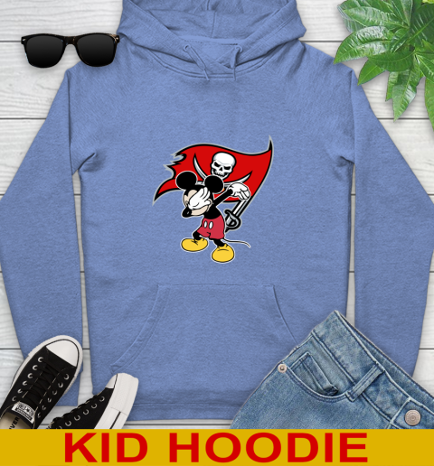 Tampa Bay Buccaneers NFL Football Dabbing Mickey Disney Sports Youth Hoodie 12