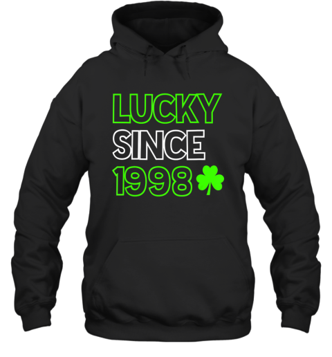22nd Birthday St Patricks Lucky Since 1998 22 Years Old Hoodie