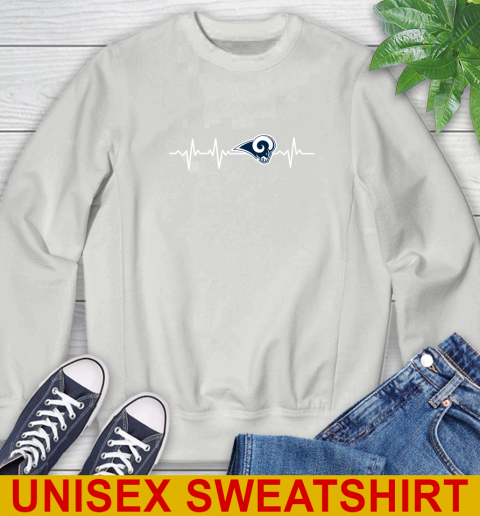 Los Angeles Rams NFL Football Heart Beat Shirt Sweatshirt 6 Los Angeles Rams NFL Football Heart Beat Shirt Sweatshirt - Image 6