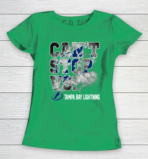 NHL Tampa Bay Lightning Hockey Can't Stop Vs Women's T-Shirt 5