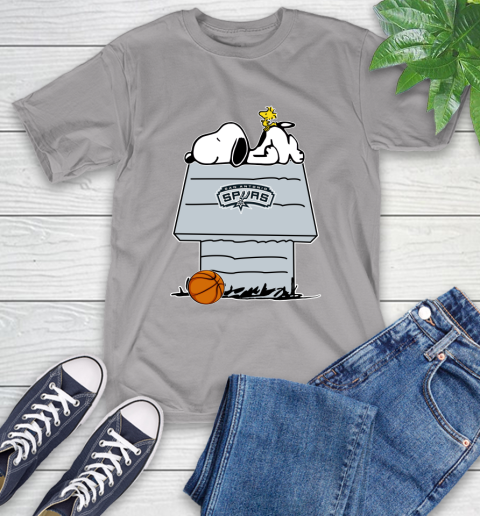 San Antonio Spurs NBA Basketball Snoopy Woodstock The Peanuts Movie T-Shirt 6
