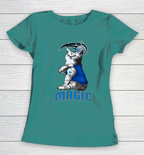 NBA Basketball My Cat Loves Orlando Magic Women's T-Shirt 10