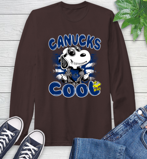 NHL Hockey Vancouver Canucks Cool Snoopy Shirt Long Sleeve T-Shirt 8