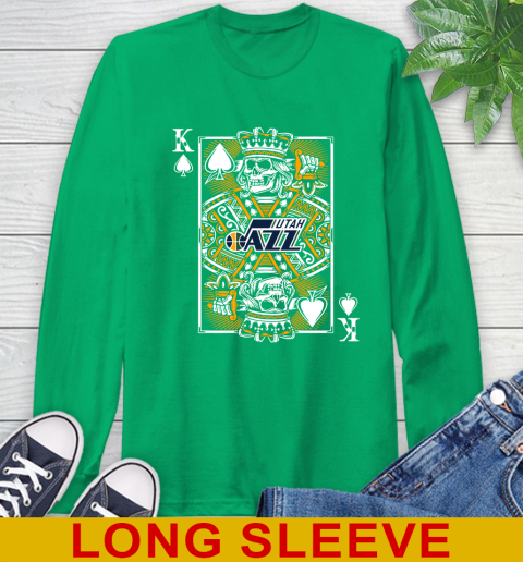 Utah Jazz NBA Basketball The King Of Spades Death Cards Shirt Long Sleeve T-Shirt 8
