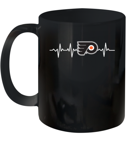 Philadelphia Flyers NHL Hockey Heart Beat Shirt Ceramic Mug 11oz