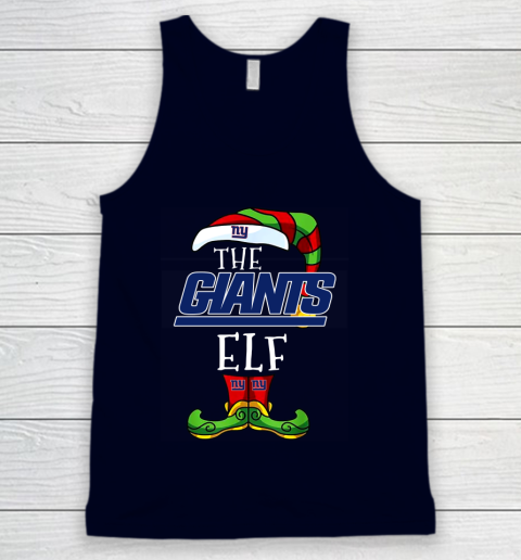New York Giants Christmas ELF Funny NFL Tank Top 2