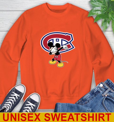 Montreal Canadiens NHL Hockey Dabbing Mickey Disney Sports Sweatshirt 4