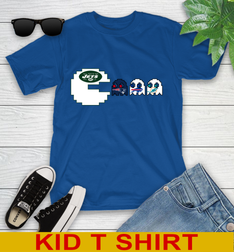 New York Jets NFL Football Pac Man Champion Youth T-Shirt 9
