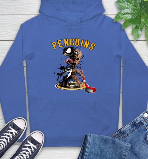 NHL Pittsburgh Penguins Hockey Venom Groot Guardians Of The Galaxy Hoodie 9