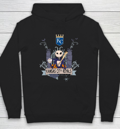 MLB Kansas City Royals Baseball Jack Skellington Halloween Hoodie