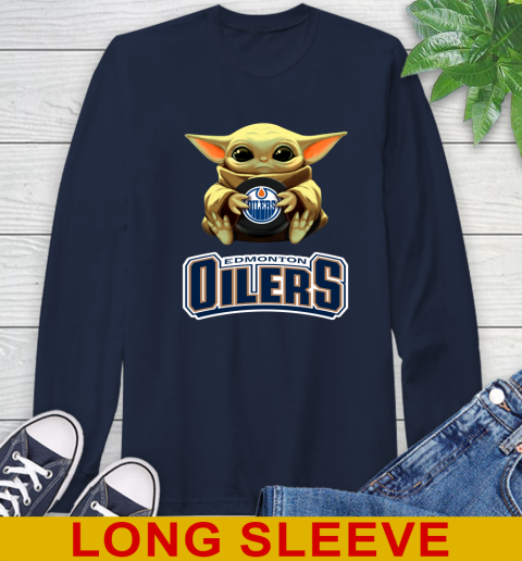 NHL Hockey Edmonton Oilers Star Wars Baby Yoda Shirt 61