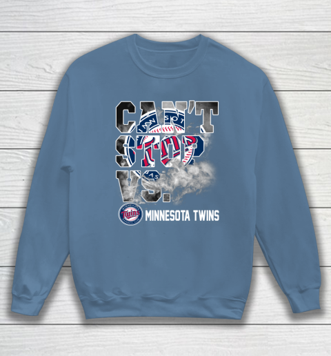 MLB Minnesota Twins Baseball Can't Stop Vs Twins Sweatshirt 6