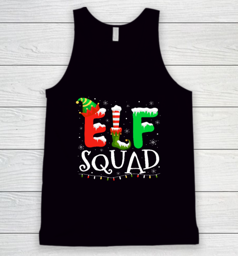 Elf Family Christmas Matching Pajamas Xmas Elf Squad Tank Top