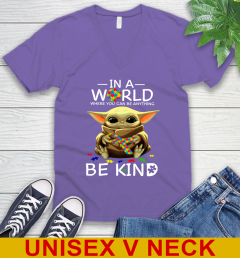 In The World Where You Can Be Anything Be Kind Autism Baby Yoda Shirts 54
