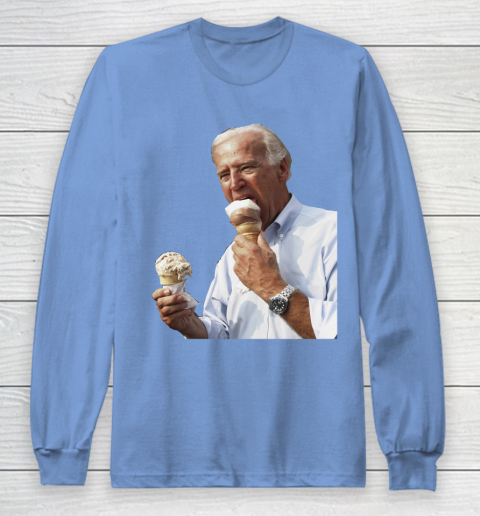 Joe Biden Eating Ice Cream Long Sleeve T-Shirt 8