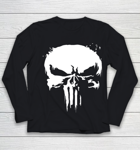 The Punisher Jon Bernthal Frank Castle Punisher Black Essential Youth Long Sleeve