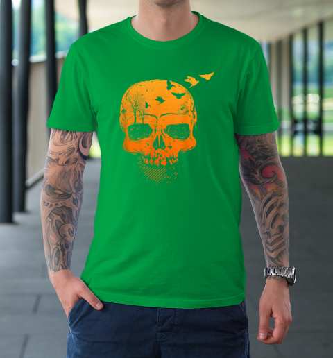 Halloween Skull Decor Vintage Gothic Costume T-Shirt 5