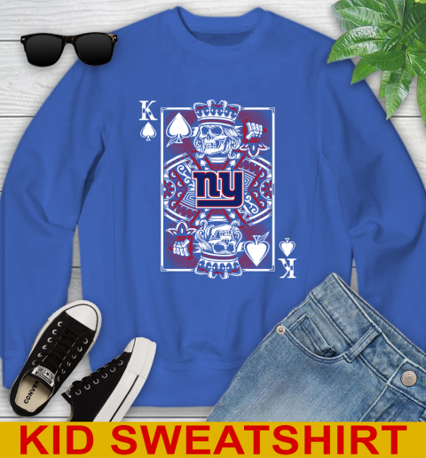 New York Giants NFL Football The King Of Spades Death Cards Shirt Youth Sweatshirt 6