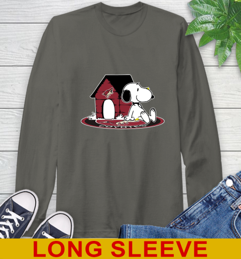 NHL Hockey Arizona Coyotes Snoopy The Peanuts Movie Shirt Long Sleeve T-Shirt 8