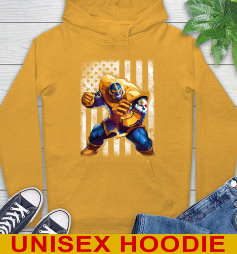 NFL Football Pittsburgh Steelers Thanos Marvel American Flag Shirt Hoodie 2