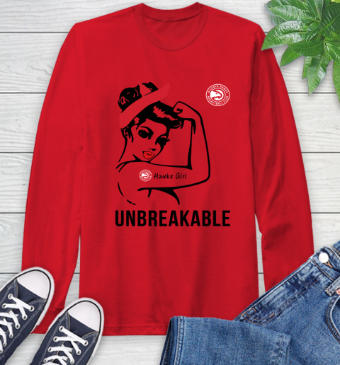 NBA Atlanta Hawks Girl Unbreakable Basketball Sports Long Sleeve T-Shirt 9