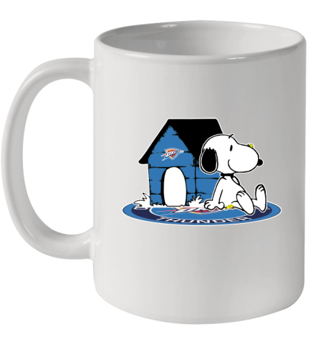 NBA Basketball Oklahoma City Thunder Snoopy The Peanuts Movie Shirt Ceramic Mug 11oz