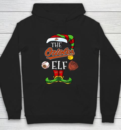 Baltimore Orioles Christmas ELF Funny MLB Hoodie