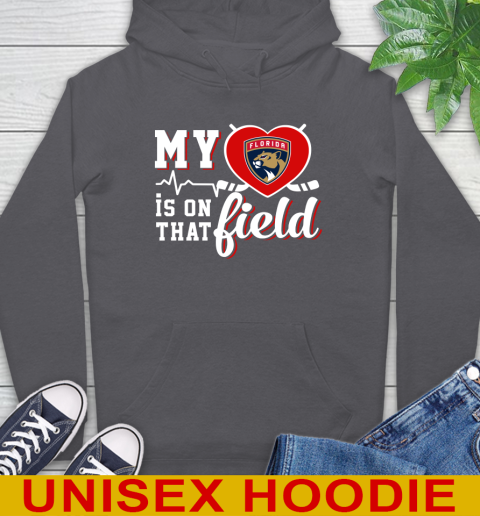 NHL My Heart Is On That Field Hockey Sports Florida Panthers Hoodie 7