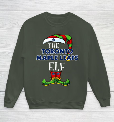 Toronto Maple Leafs Christmas ELF Funny NHL Youth Sweatshirt 8