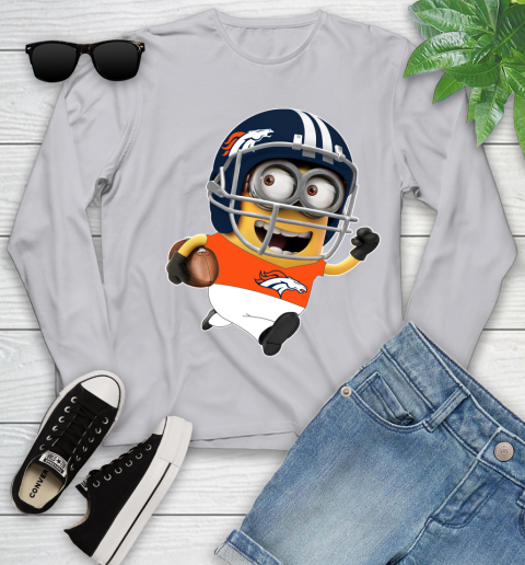 NFL Denver Broncos Minions Disney Football Sports Youth Long Sleeve 5