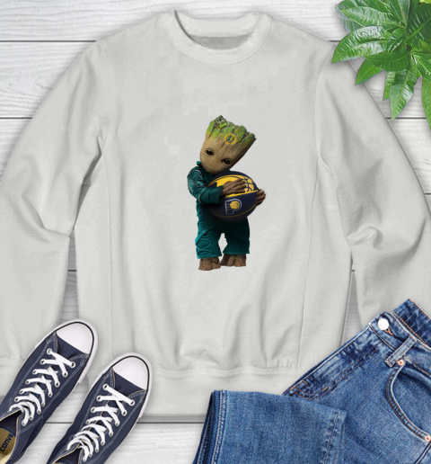 NBA Groot Guardians Of The Galaxy Basketball Sports Indiana Pacers Sweatshirt 5
