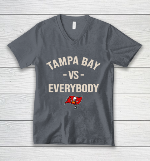 Tampa Bay Buccaneers Vs Everybody V-Neck T-Shirt 4