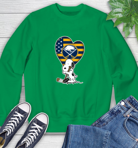 Buffalo Sabres NHL Hockey The Peanuts Movie Adorable Snoopy Sweatshirt 6