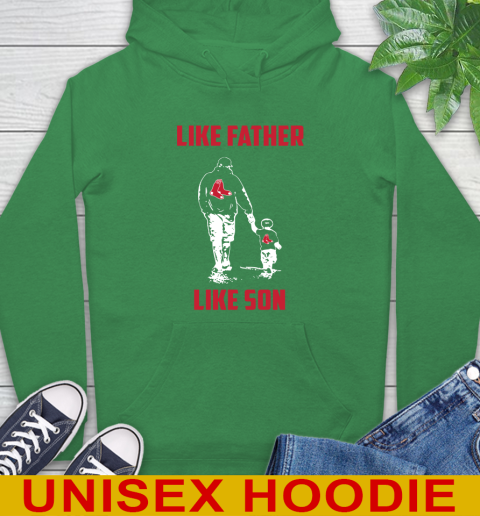 Boston Red Sox MLB Baseball Like Father Like Son Sports Hoodie 8