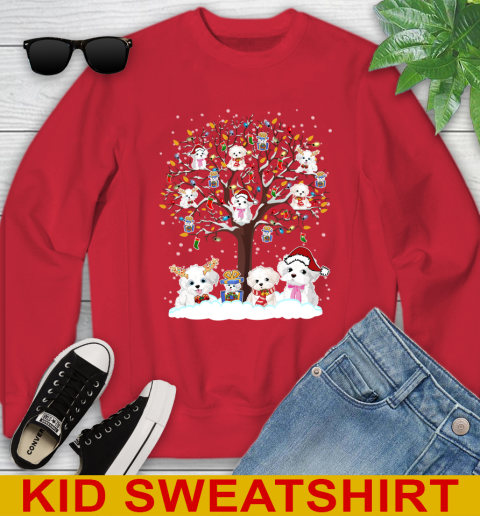 Bichon Frise dog pet lover light christmas tree shirt 115
