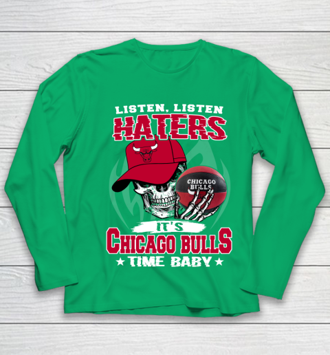 Listen Haters It is BULLS Time Baby NBA Youth Long Sleeve 4