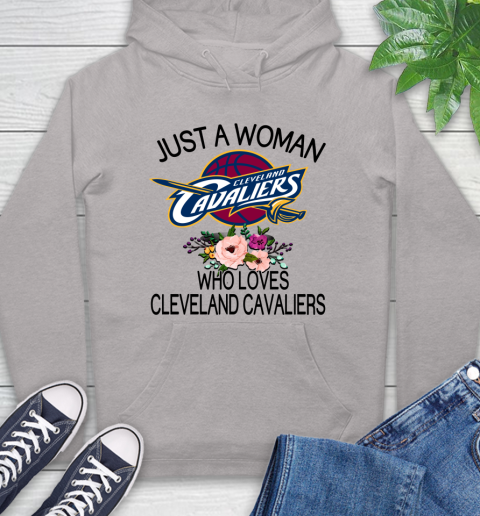 NBA Just A Woman Who Loves Cleveland Cavaliers Basketball Sports Hoodie 10